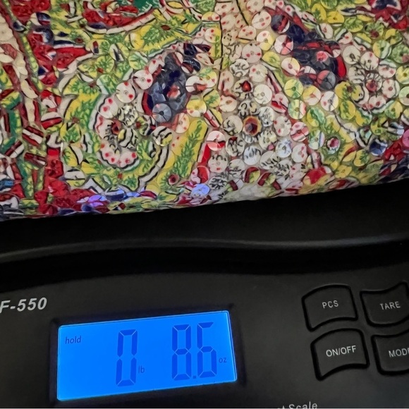 Saks Fifth Avenue Womens Multicolor Sequin Dress Pants Size 4 Straight leg Rare - Picture 10 of 10